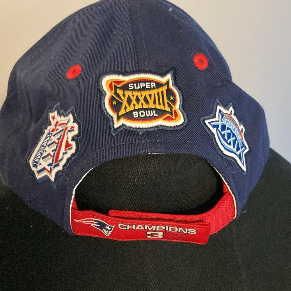 NFL New England Patriots 3X Super Bowl Champion Baseball Cap - Picture 2 of 8